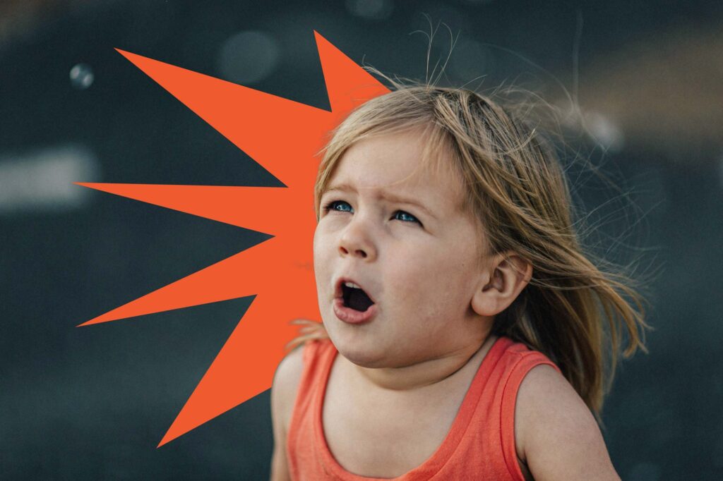 Jeune enfant en crise